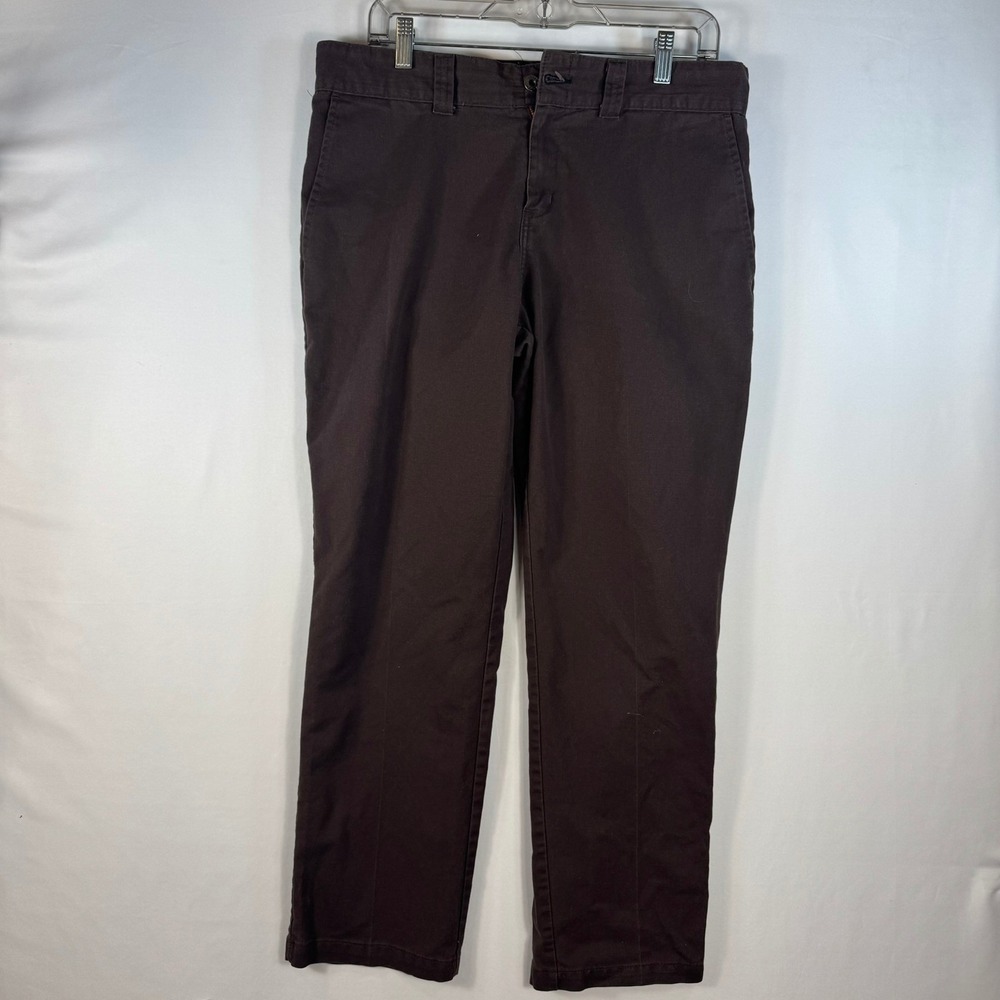 Dickies Skateboarding Flex Pants Mens 34x30 Brown Straight Leg Chino WPSK94CB